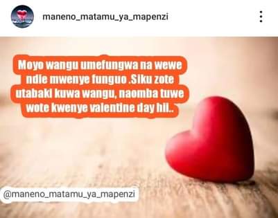 A picture of MANENO MATAMU YA MAPENZI