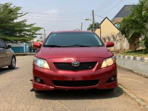 A picture of sharp 2008 Toyota Corolla sport All components intact Abuja 5