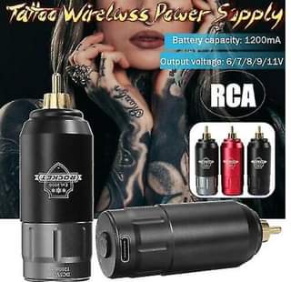 A picture of 1200mah Mini Wireless Battery Bank Tattoo Power Supply Rotary Tattoo