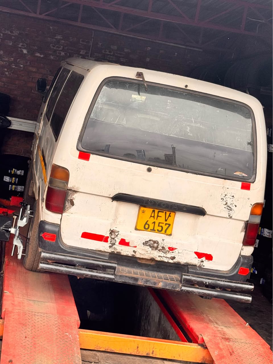 A picture of Toyota hiace manual