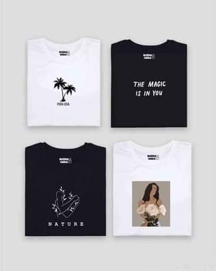 A picture of T shirts jumpers sweat shirts