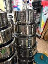 A picture of Stainless steel serving dishes 0704297488