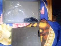 A picture of Samsung tablet and amazon WiFi tablet