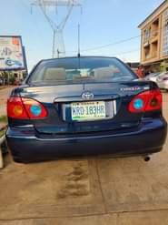 A picture of Sharp Toyota Corolla for sale Location is Awka Anambra 3