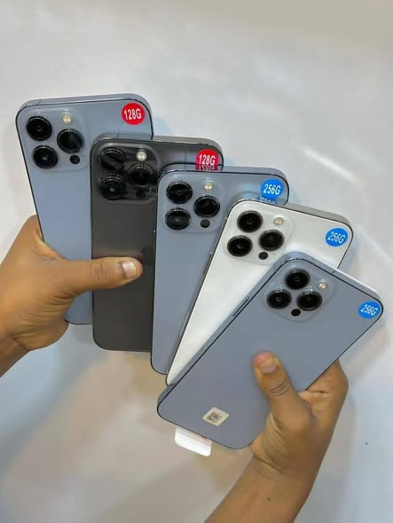 A picture of IPHONES