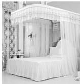 A picture of Two stand mosquito nets with rails