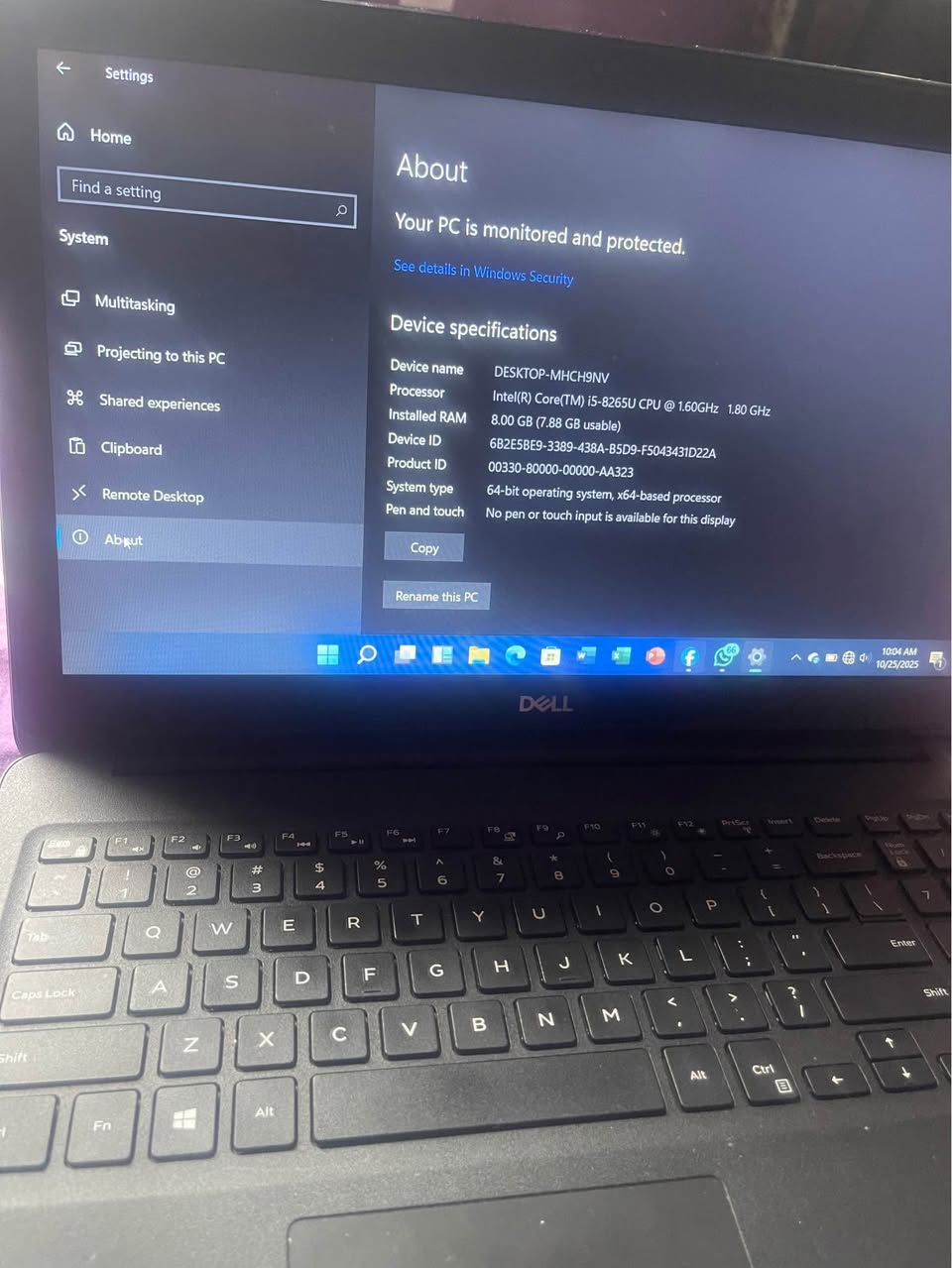 A picture of Corei5 8g 512g Dell