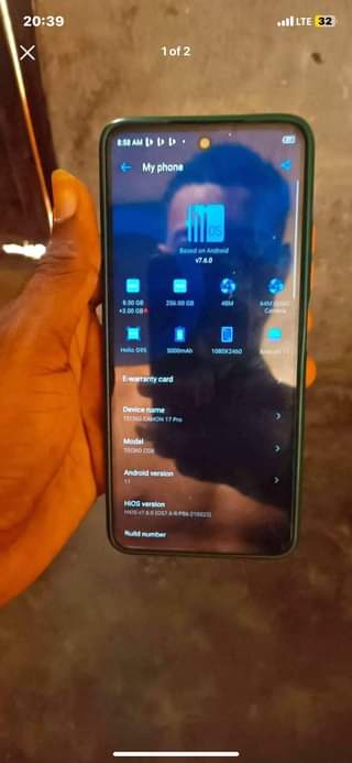 A picture of Camon 17 pro