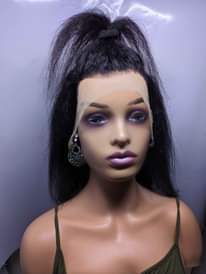 A picture of Kinky straight human hair wig