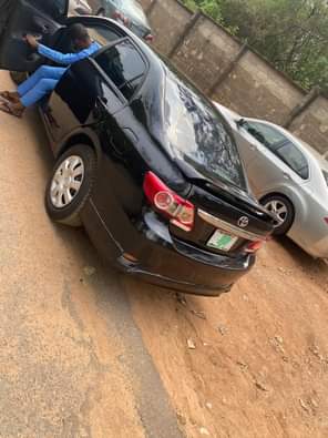 A picture of Toyota Corolla 09 model upgraded to 012 Painted on first