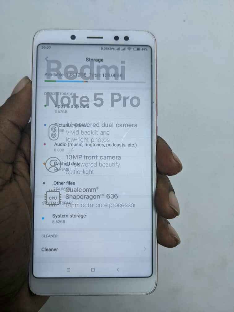 A picture of REDMI NOTE 5 PRO