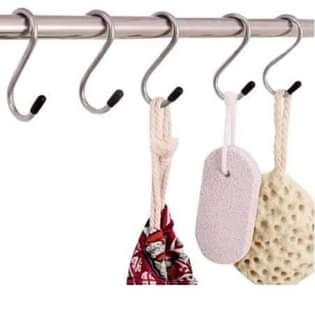 A picture of Double Sided Head S Type Hanging Hook Hanger Hooks Hold