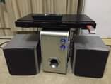 A picture of SONY 2.1 MINI HOME THEATRE AND SONY DVD.