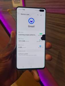 A picture of Samsung Galaxy S10 plus
