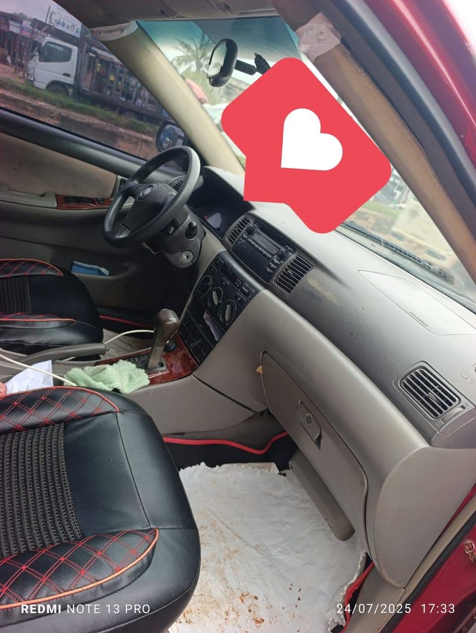 A picture of Partly first body corolla American spec 3.850 settlement 280k.