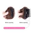 A picture of Curly Brazilian Human Hair Clip In Hairpiece Extensions