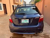 A picture of Toyota matrix 2010 model first body pan. Engine and gear