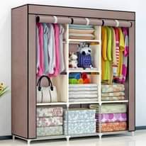 A picture of 3 colum metallic wardrobes