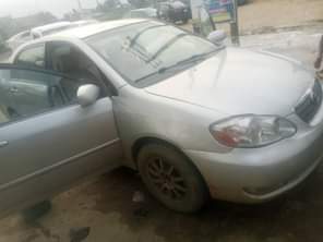 A picture of 2007 Corolla gray color with silent engine sharp gear and