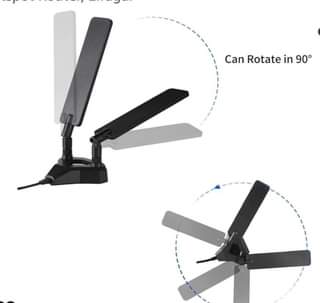 A picture of Magnetic base dual Ts9 wifi antenna