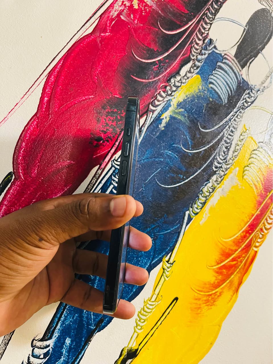 A picture of Iphone 12 pro max available Gb 128 Used clean BH