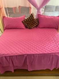 A picture of Cotton bedliners with 2 pillow cases available in different colors