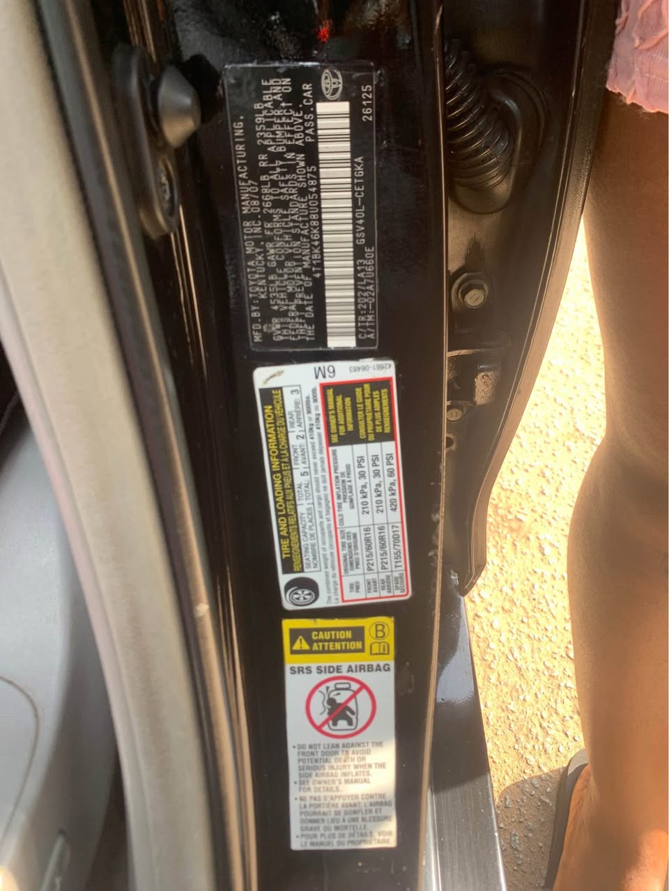 A picture of Belgium standard Toyota Camry full option 7.8million 