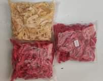 A picture of Acharis n moong daal available