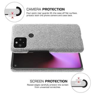A picture of Cloth Leather Case Funda On The For Google Pixel 4