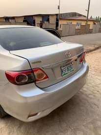 A picture of Registered neatly used 2010 Toyota corolla Baked on first body