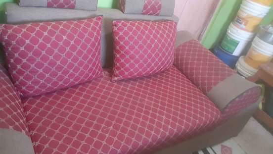 A picture of  kitanda godoro vyote 80k . . sofa 70k 