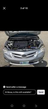 A picture of TOYOTA COROLLA 2012 4.5M
