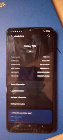 A picture of Samsung Galaxy a02