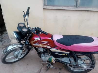 A picture of TVS machine