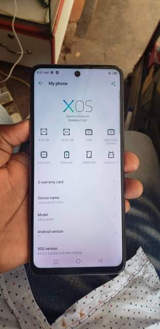 A picture of Infinix note 10 pro