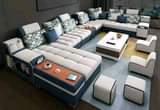 A picture of L shaped sofas