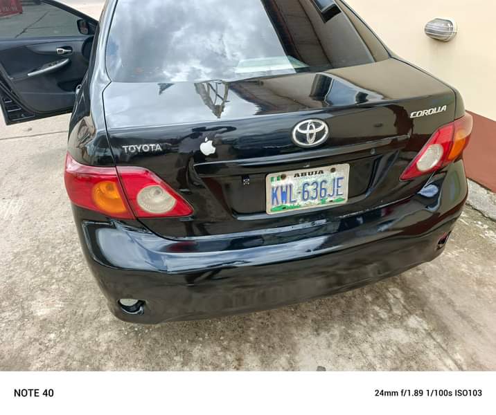 A picture of Distress distress of Toyota Corolla 2010 model With good and