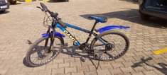 A picture of Mountain Sports Bicycle with Helmet