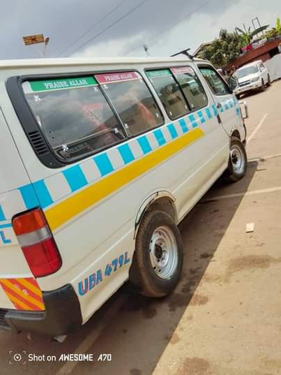 A picture of Kigege taxi hiace drone
