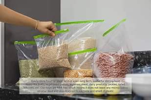 A picture of Pack Of 15 Zip Lock Pouches Zip Lock Bag For