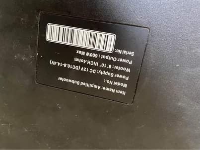 A picture of under seat subwoofer