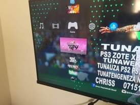 A picture of Ps 3 mashine tupu ndo inayouzwa na ina games ndani