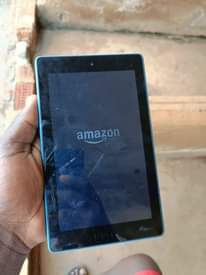 A picture of Amazon fire tablet