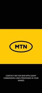A picture of New mtn and Airtel agent commission line registered under your