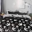A picture of 10pcs duvets covers 2pillowcases 2 bedsheets 2 cushions 1duvet 1