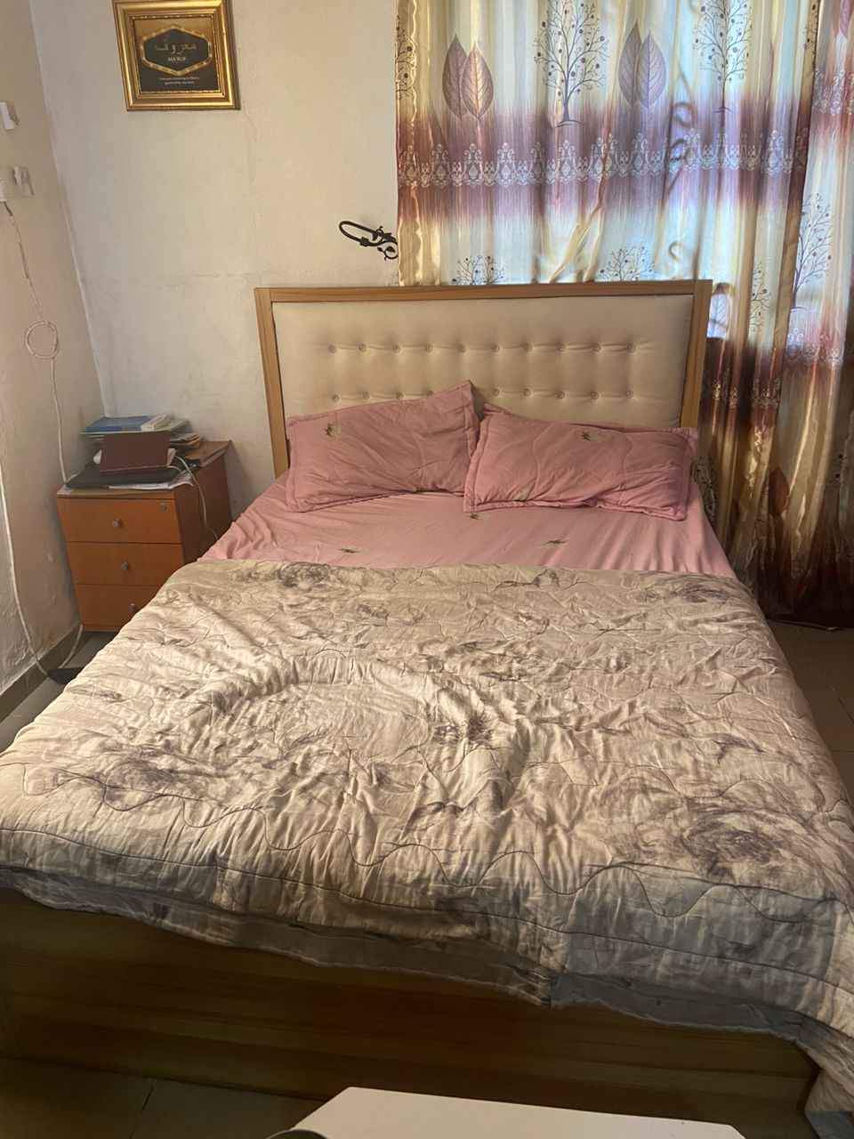 A picture of USED LIKE NEW MOUKA FOAM 6by5 WITH BED FRAME