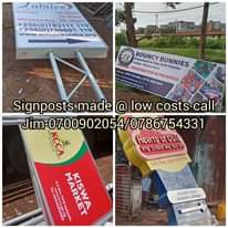 A picture of Poster signs and banners