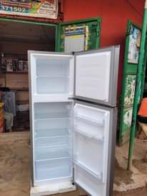 A picture of 255L capacity Hisense double door fridge on sale