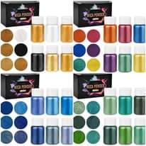 A picture of 6pcs Set Pearl Powder Pigment DIY Epoxy Resin Color