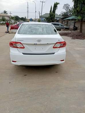 A picture of Toyota Corolla 2012 acident free tokunbo selling at distress price